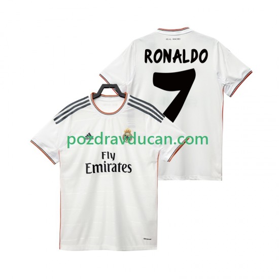 Nogometni Dresovi Real Madrid Cristiano Ronaldo 7 2013 2014 Retro Muški Domaći dres Kratkih Rukava