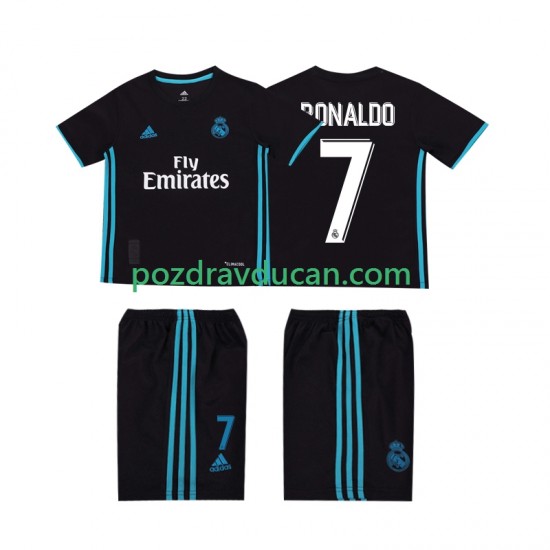 Nogometni Dresovi Real Madrid Cristiano Ronaldo 7 2017 2018 Retro Dječji Gostujući dres Kratkih Rukava