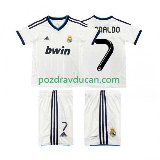 Nogometni Dresovi Real Madrid Cristiano Ronaldo 7 2012 2013 Retro Dječji Domaći dres Kratkih Rukava