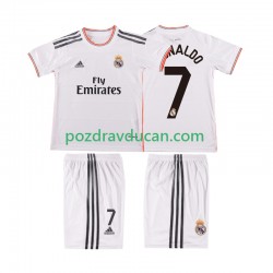 Nogometni Dresovi Real Madrid Cristiano Ronaldo 7 2013 2014 Retro Dječji Domaći dres Kratkih Rukava