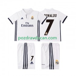 Nogometni Dresovi Real Madrid Cristiano Ronaldo 7 2016 2017 Retro Dječji Domaći dres Kratkih Rukava