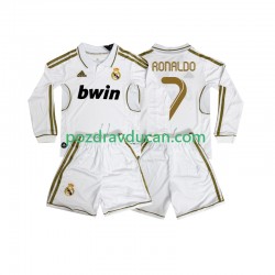 Nogometni Dresovi Real Madrid Cristiano Ronaldo 7 2012 Retro Dječji Domaći dres 2011 Dugi Rukav
