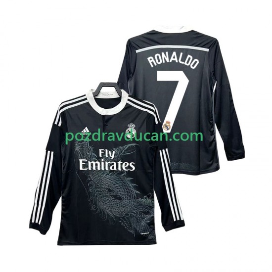 Nogometni Dresovi Real Madrid Cristiano Ronaldo 7 2014 2015 Retro Muški Treći dres Dugi Rukav