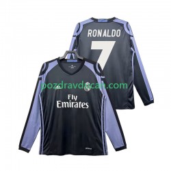 Nogometni Dresovi Real Madrid Cristiano Ronaldo 7 2016 2017 Retro Muški Treći dres Dugi Rukav