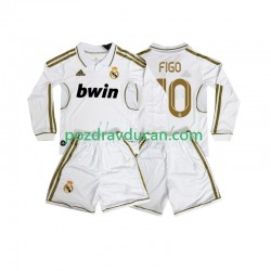 Nogometni Dresovi Real Madrid FIGO 10 2012 Retro Dječji Domaći dres 2011 Dugi Rukav