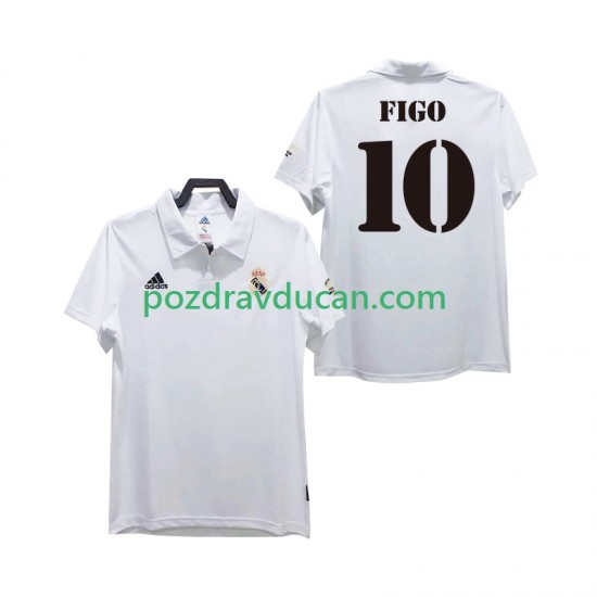 Nogometni Dresovi Real Madrid FIGO 10 2003 Retro Muški Domaći dres 2002 Kratkih Rukava