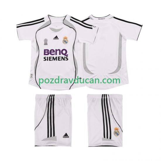 Nogometni Dresovi Real Madrid 2007 Retro Dječji Domaći dres 2006 Kratkih Rukava