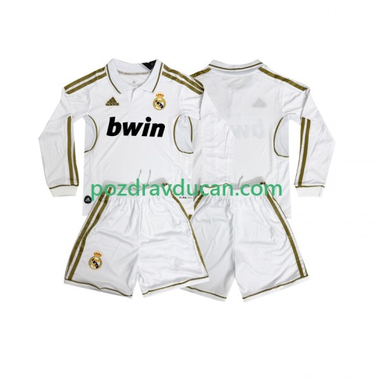 Nogometni Dresovi Real Madrid 2012 Retro Dječji Domaći dres 2011 Dugi Rukav