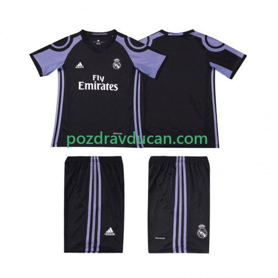 Nogometni Dresovi Real Madrid 2016 2017 Retro Dječji Treći dres Kratkih Rukava