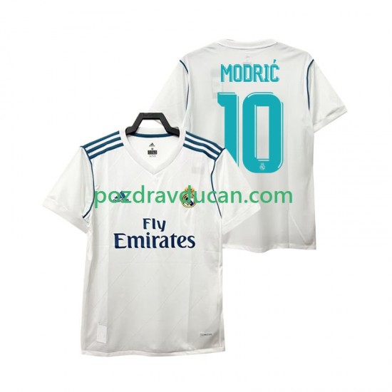Nogometni Dresovi Real Madrid Modrić 10 2017 Retro Muški Domaći dres Kratkih Rukava