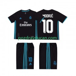 Nogometni Dresovi Real Madrid Modrić 10 2017 2018 Retro Dječji Gostujući dres Kratkih Rukava