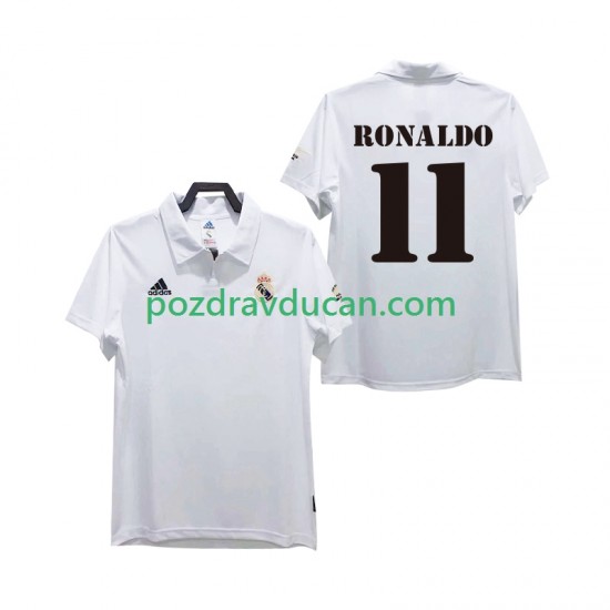 Nogometni Dresovi Real Madrid RONALDO 11 2003 Retro Muški Domaći dres 2002 Kratkih Rukava