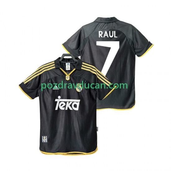 Nogometni Dresovi Real Madrid Raul 7 2001 Retro Muški Gostujući dres 1999 Kratkih Rukava