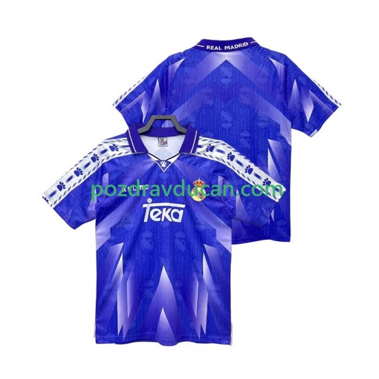 Nogometni Dresovi Real Madrid 1996 1997 Retro Muški Gostujući dres Kratkih Rukava