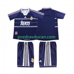 Nogometni Dresovi Real Madrid Retro Dječji Gostujući dres 1998 1999 Kratkih Rukava