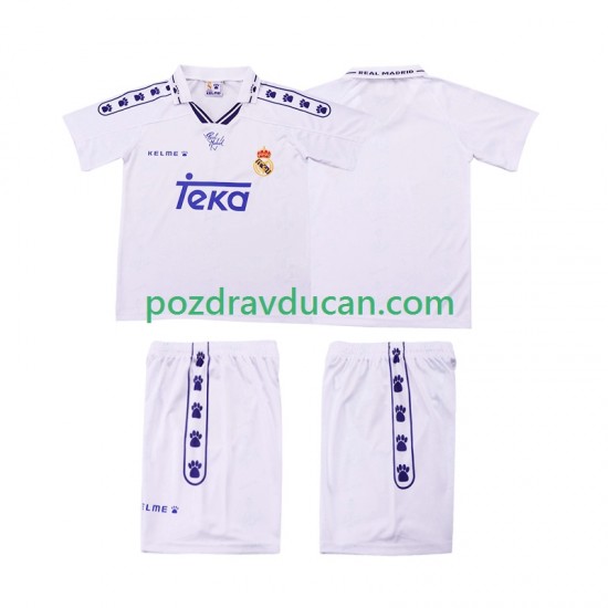 Nogometni Dresovi Real Madrid 1996 Retro Dječji Domaći dres 1994 Kratkih Rukava