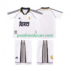 Nogometni Dresovi Real Madrid 2000 Retro Dječji Domaći dres 1998 Kratkih Rukava
