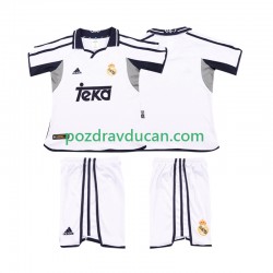 Nogometni Dresovi Real Madrid 2001 Retro Dječji Domaći dres 2002 Kratkih Rukava