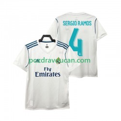 Nogometni Dresovi Real Madrid SERGIO RAMOS 4 2017 2018 Retro Muški Domaći dres Kratkih Rukava