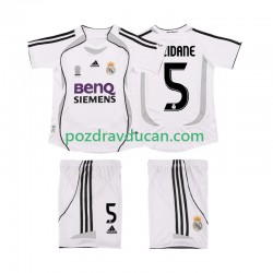 Nogometni Dresovi Real Madrid ZIDANE 5 2007 Retro Dječji Domaći dres 2006 Kratkih Rukava