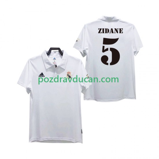 Nogometni Dresovi Real Madrid ZIDANE 5 2003 Retro Muški Domaći dres 2002 Kratkih Rukava
