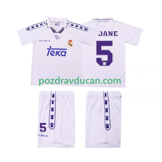 Nogometni Dresovi Real Madrid ZIDANE 5 1996 Retro Dječji Domaći dres 1994 Kratkih Rukava