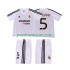 Nogometni Dresovi Real Madrid ZIDANE 5 5 Retro Dječji Domaći dres 2002 2004 Kratkih Rukava