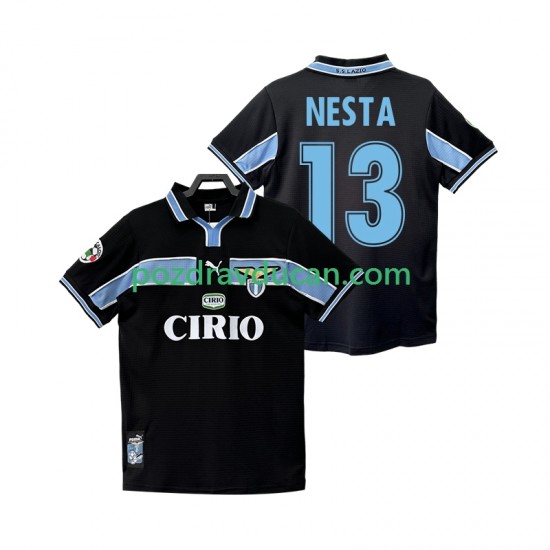 Nogometni Dresovi SS Lazio NESTA 13 Retro Muški Gostujući dres 1998 1999 Kratkih Rukava