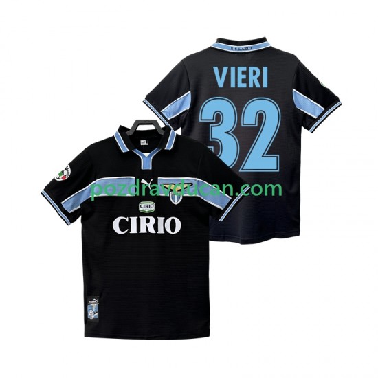 Nogometni Dresovi SS Lazio VIERI 32 Retro Muški Gostujući dres 1998 1999 Kratkih Rukava