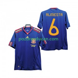 Nogometni Dresovi Španjolska Andres Iniesta 6 Retro Muški Gostujući dres 2010 Kratkih Rukava
