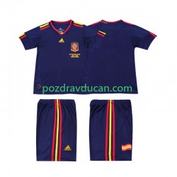 Nogometni Dresovi Španjolska Retro Dječji Gostujući dres 2010 Kratkih Rukava