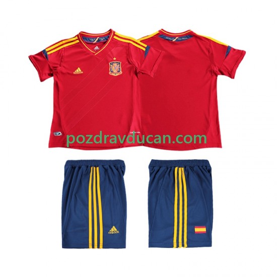 Nogometni Dresovi Španjolska 2012 Retro Dječji Domaći dres Kratkih Rukava