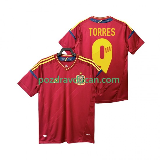 Nogometni Dresovi Španjolska TORRES 9 2012 Retro Muški Domaći dres Kratkih Rukava