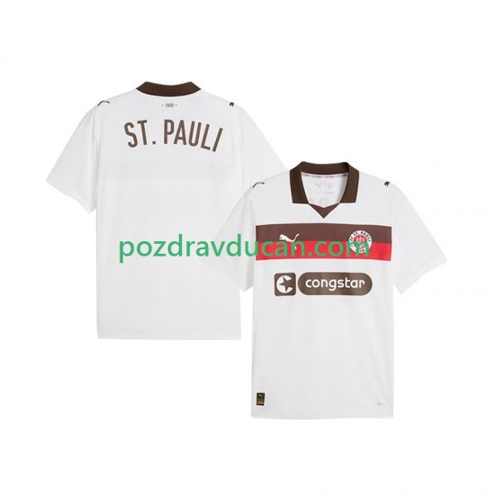 Nogometni Dresovi St. Pauli Muški Gostujući dres 2025-2026 Kratkih Rukava