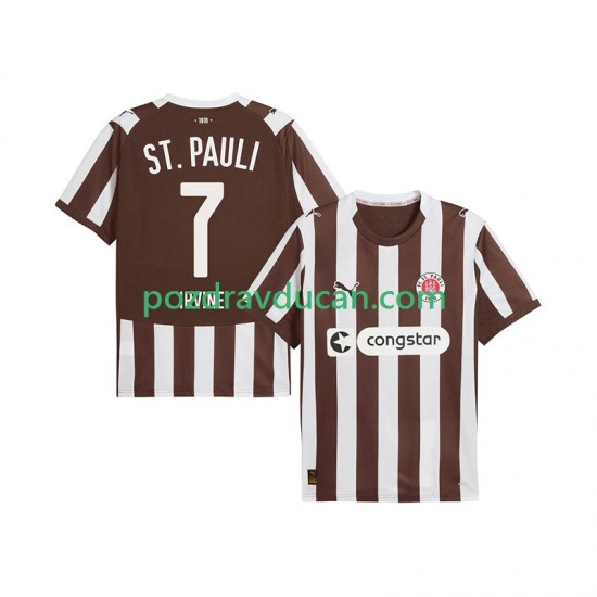 Nogometni Dresovi St. Pauli Jackson Irvine 7 Muški Domaći dres 2025-2026 Kratkih Rukava