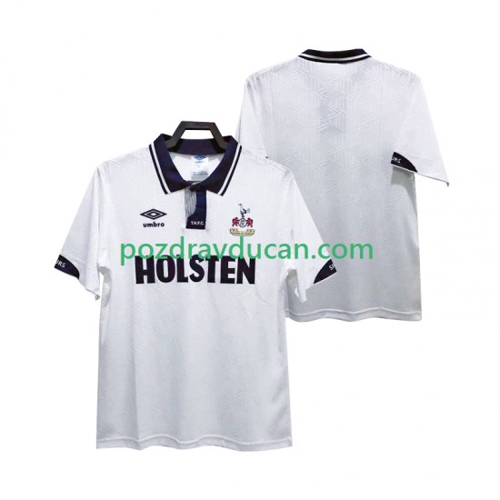 Nogometni Dresovi Tottenham Hotspur 1991 1993 Retro Muški Domaći dres Kratkih Rukava