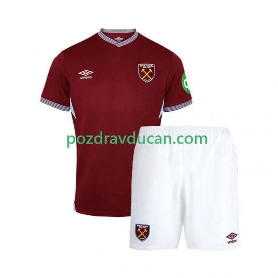 Nogometni Dresovi West Ham United Dječji Domaći dres 2025-2026 Kratkih Rukava