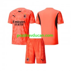 Nogometni Dresovi AC Milan Vratar Dječji Četvrti dres 2024-2025 Kratkih Rukava
