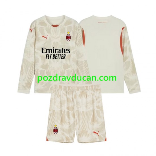 Nogometni Dresovi AC Milan Vratar Dječji Treći dres 2024-2025 Dugi Rukav