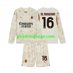 Nogometni Dresovi AC Milan Mike Maignan 16 Vratar Dječji Treći dres 2024-2025 Dugi Rukav