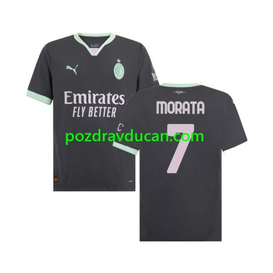 Nogometni Dresovi AC Milan Morata 7 Muški Treći dres 2024-2025 Kratkih Rukava