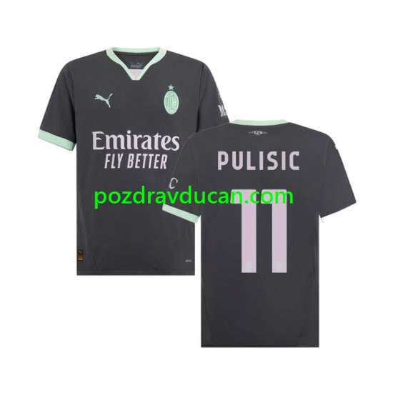 Nogometni Dresovi AC Milan Pulisic 11 Muški Treći dres 2024-2025 Kratkih Rukava