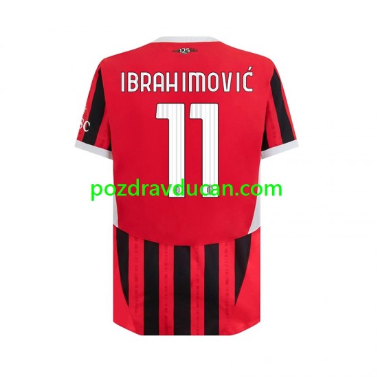 Nogometni Dresovi AC Milan Ibrahimović 11 Muški Domaći dres 2024-2025 Kratkih Rukava