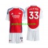Nogometni Dresovi Arsenal Calafiori 33 Dječji Domaći dres 2024-2025 Kratkih Rukava