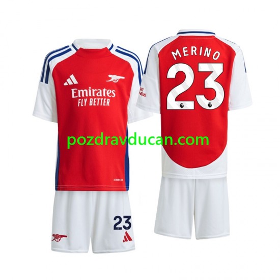 Nogometni Dresovi Arsenal Merino 23 Dječji Domaći dres 2024-2025 Kratkih Rukava