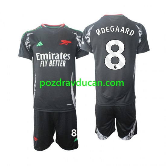 Nogometni Dresovi Arsenal Odegaard 8 Dječji Gostujući dres 2024-2025 Kratkih Rukava