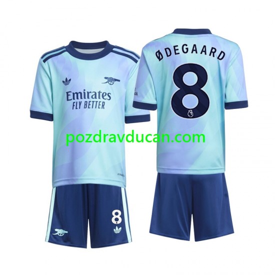 Nogometni Dresovi Arsenal Odegaard 8 Dječji Treći dres 2024-2025 Kratkih Rukava