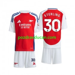 Nogometni Dresovi Arsenal Sterling 30 Dječji Domaći dres 2024-2025 Kratkih Rukava