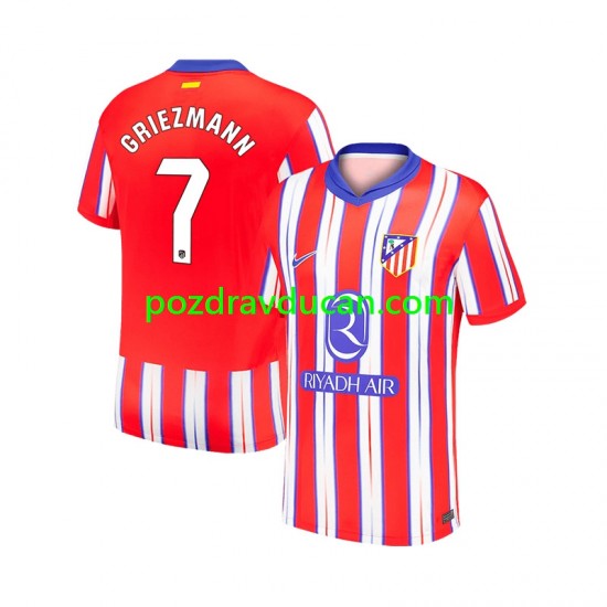 Nogometni Dresovi Atlético Madrid Antoine Griezmann 7 Muški Domaći dres 2024-2025 Kratkih Rukava