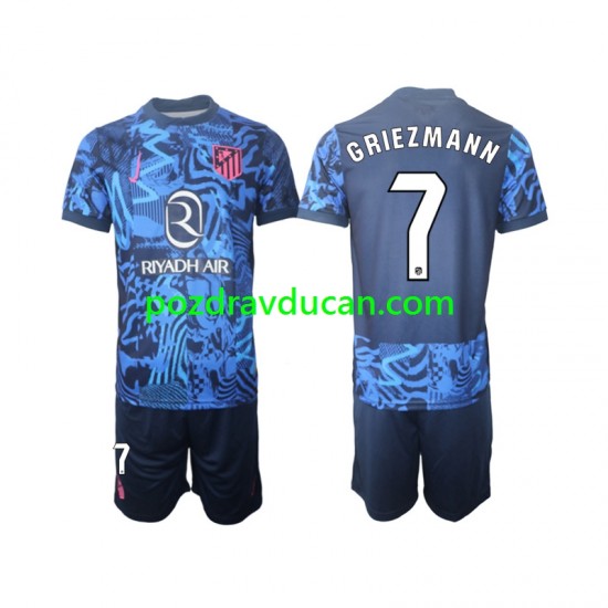 Nogometni Dresovi Atlético Madrid Griezmann 7 Dječji Treći dres 2024-2025 Kratkih Rukava